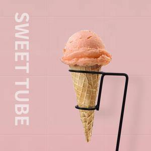 ที่ใส่ไอศกรีมแบบเหล็กทำจากโลหะสีดำขัดเงาเหมาะสำหรับงานปาร์ตี้และงานแต่งงานในร้านค้า - Product Image 4