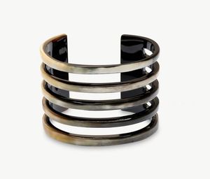 กำไลข้อมือบัฟฟาโลฮอร์นสร้อยข้อมือเพชรสำหรับทั้งชายและหญิงทรงดวงจันทร์ประดับมุกสไตล์วินเทจของขวัญงานแต่งงานของอินเดียโดยตรง - Product Image 6