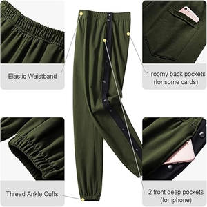 ชุดเดรสกางเกงทรงตรงสำหรับผู้ชายกางเกงสีล้วนแบบลำลอง - Product Image 5