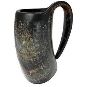 Vikingos Cuerno Natural Taza Jarra Taza para beber Agua Búfalo Cuerno para beber Tazas y vaso para beber en Estados Unidos - Product Image 5