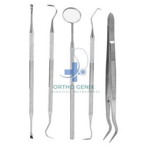 Ortho Genix-Kit de instrumentos para el cuidado y El examen dental integral, manuales de acero satinado herramientas quirúrgicas, certificado CE - Product Image 4