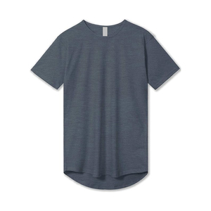 เสื้อยืดโอเวอร์ไซส์ชาย ปี 2025 ชายเสื้อโค้ง ปลายเสื้อยาว ผ้าถัก 100% ฝ้าย เป็นมิตรกับสิ่งแวดล้อม ป้องกันรังสียูวี - Product Image 5