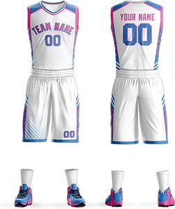 Vêtements de sport unisexes personnalisés, à séchage rapide, anti-UV, respirants, 100% polyester, maillot de basket sans manches, uniforme, design réversible - Product Image 6