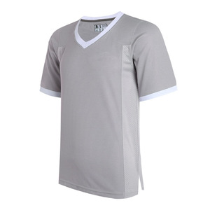 Maillot de football unisexe personnalisé, dernier style, 100 % maille/polyester, anti-bactérien, col en V, manches courtes, été - Product Image 1