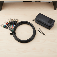 Câble multipaire audio XLR femelle 4, 6, 8, 12 broches vers XLR mâle 4, 6, 8, 12 broches stéréo
