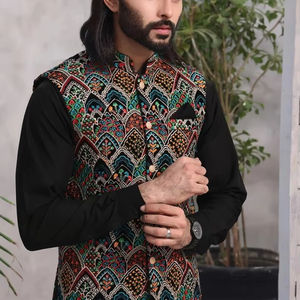 Gilet formel sans manches respirant pour homme avec finitions soignées pour la vente en gros - Product Image 1