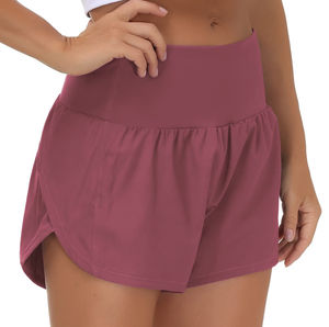 Gran oferta, pantalones cortos de Yoga para correr informales de cintura alta para mujer, patrón hecho Spandex/Nylon 2026 - Product Image 3