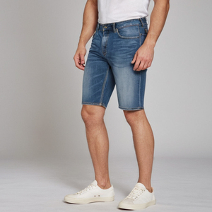 Pantalones Cortos de Mezclilla para Hombre, Corte Holgado, Tejido Transpirable de Mezcla de Algodón, Ropa Fresca de Verano, Cinco Bolsillos Clásicos, Duraderos y Casuales para la Calle - Product Image 5