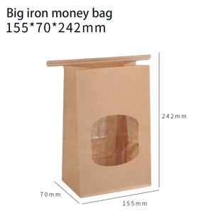 Window Cookies <b>Snack</b> Cubic Can Print Logo Baking Self Sealing Cowhide Bottom <b>Bag</b> Suitable for Bakery Shop In Packaging Paper - Product Image 5