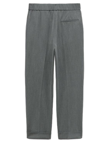 Pantalon formel gris pour femmes d'approvisionnement en gros pour le plaisir et le look flirty disponible en vrac depuis l'Inde - Product Image 2