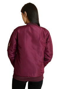 แจ็คเก็ตบอมเบอร์มีซิปสำหรับผู้หญิง, แจ็คเก็ตบอมเบอร์กันหนาวน้ำหนักเบามีคอตั้ง2026สำหรับฤดูหนาว - Product Image 5