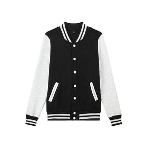เสื้อแจ็กเก็ตเบสบอลของผู้ชายเสื้อแจ็กเก็ตปักโลโก้ดีไซน์ใหม่เลตเทอร์แมนมีขาตั้งหนังผ้าใบ - Product Image 1