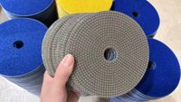 Disques de meulage souples électroplaqués diamantés JOWIN 4 pouces, grain 200, pour le meulage et la finition des sols en béton, pour meuleuse d'angle OEM