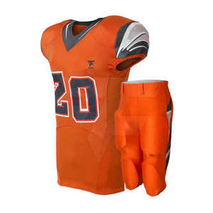 Conjunto de uniforme de equipo y práctica de talla grande con diseño impreso transpirable de camisetas de fútbol americano de alta calidad personalizado - Product Image 2