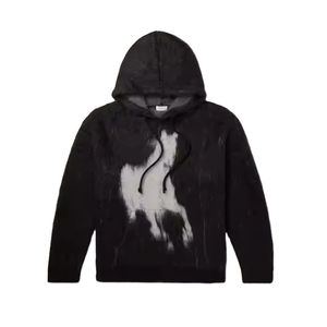 เสื้อฮู้ดมอแฮร์ผู้ชายไซส์ใหญ่ ขายส่ง ผู้ผลิต OEM ผ้าเนื้อนุ่ม อุ่นสบาย จัดส่งรวดเร็ว เสื้อฮู้ดมอแฮร์ผสมผ้าสำหรับผู้ชายแบบมีซิป OEM - Product Image 6