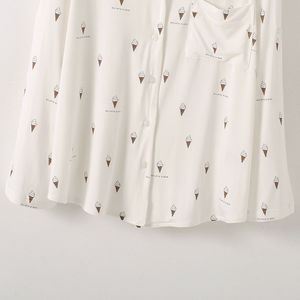 Nuevo Retro Conjunto de pijama de algodón puro de Jacquard de lujo para mujer personalizado, pantalones largos de manga larga teñidos con hilo, cordón transpirable para invierno - Product Image 6