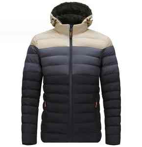 แจ็กเก็ตขนเป็ดด้านหน้าสำหรับผู้ชายบุนวมกันลมใส่เล่นกีฬากลางแจ้งฤดูหนาวแบบกำหนดเองได้ - Product Image 6