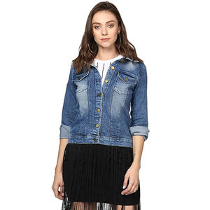 Vestes en jean pour femmes, coupe ajustée, respirantes, en coton, pour l'extérieur, col rabattu, vente en gros, marque personnalisée - Product Image 6