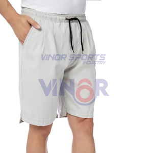 Short de survêtement d'extérieur d'été imprimé avec logo personnalisé unisexe vente en gros nouveau style décontracté pour hommes et femmes en polyester et coton à motif solide - Product Image 2