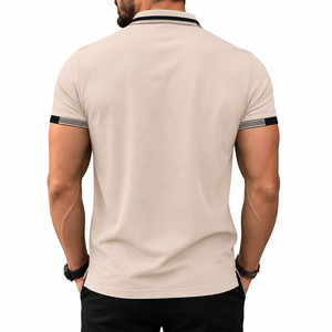 Camiseta Deportiva de Manga Corta para Hombre, Personalizada OEM, de Secado Rápido, Ecológica, Antiarrugas, Transpirable, Ligera, Corte Regular, Cuello Redondo, Color Sólido - Product Image 3