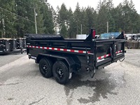 Remorque agricole basculante à double essieu de 8 tonnes avec moteur à engrenages, petite remorque hydraulique pour tracteur, haute productivité, faible coût.