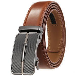 Ceinture en cuir pleine fleur au design classique, ceinture en cuir de vache véritable sur mesure pour hommes - Product Image 2
