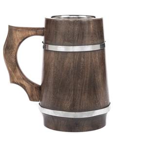 Taza de café orgánica de madera-Taza reutilizable de doble pared para bebidas calientes, alternativa ecológica a los vasos de papel (sin BPA) - Product Image 5