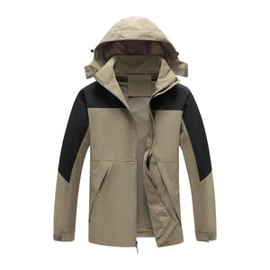 Chaqueta Impermeable de Lona para Hombre a Precio Económico, Cortavientos Personalizable para Exteriores con Capucha, Diseño Ajustado - Product Image 1