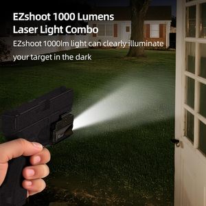 ไฟฉายปืนพก EZshoot พร้อมเลเซอร์ 1000 ลูเมนส์ แบบชาร์จได้ แสงสีเขียว ติดตั้งบนรางสไลด์ - Product Image 3