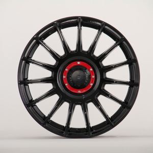 Ruedas 5X112, llantas de 17 pulgadas, 8J, 5 agujeros, aleación negra brillante, cubos de ruedas de coche de carreras para <span class=keywords><strong>MINI</strong></span> <span class=keywords><strong>Cooper</strong></span> S Jcw F56 R56 Clubman - Product Image 1