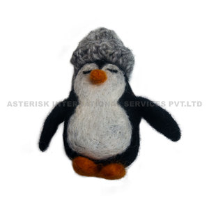 Petit feutre de laine noir orange girafe pingouin père noël et plus blanc gris rouge marron feutre jouets cadeau pour bébés enfants et tout-petits - Product Image 2