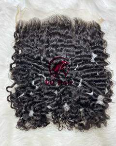 2024 vente chaude HD dentelle 13x6 frontal birman bouclés 100% extensions de cheveux humains vierges vietnamiens bruts non transformés - Product Image 1
