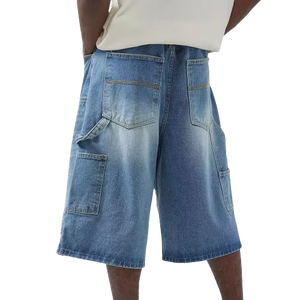 Personalizado su propio logotipo corto con bolsillos para hombres Casual transpirable verano ligero medio pantalones cortos para hombres - Product Image 4