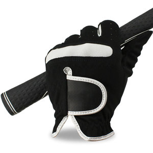 Gants de golf haut de gamme pour hommes et femmes personnalisables en gros avec coupe ergonomique tissu en cuir anti-transpiration sensation douce fermeture sécurisée - Product Image 4