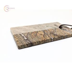 Tabla de cortar y cortar de cocina de mármol de nueva colección con mármol de sombra marrón y tabla de carnicero Natural para cocina y hogar - Product Image 2