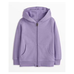 Fabricant de vêtements de rue personnalisés pour hommes Sweats à capuche en éponge française surdimensionnés vierges avec fermeture éclair pour hommes Basics Cotton Blended Hoodie - Product Image 2