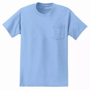 Fournisseur de t-shirts de poche haut de gamme proposant des t-shirts en coton décontractés avec un design de poche avant pour hommes et vêtements unisexes - Product Image 5