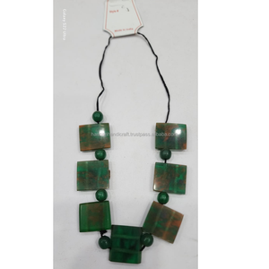 Collar de Resina Epoxi de Moda Vintage Personalizado para Mujer, Hecho a Mano, Producto de la Mejor Calidad, Cadena de Cuentas a Bajo Precio para Usar en Fiestas - Product Image 3