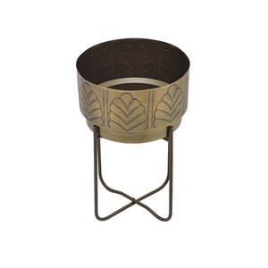 Pot de fleur gaufré en aluminium de qualité supérieure pour la maison hôtel jardin restaurant utilisation en prix de gros de l'inde - Product Image 3