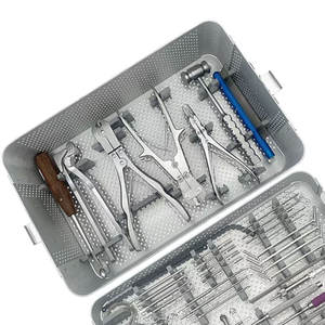 Kit de Cirugía de fractura de animales pequeños, placas de bloqueo ortopédicas, instrumentos en acero inoxidable alemán de alta calidad - Product Image 2