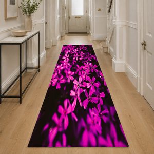 <b>RUGS</b> DEPOT LXDP-0728 Wholesale Pink Plum Traditional Anatolian Digital Printed Machine Washable Chenille Area <b>Rug</b> <b>Non</b> <b>Slip</b> - Product Image 5