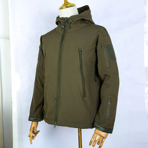 Vestes coupe-vent Softshell légères pour hommes en plein air compressibles avec fermeture éclair manteau de pluie résistant à l'eau vestes Softshell - Product Image 3