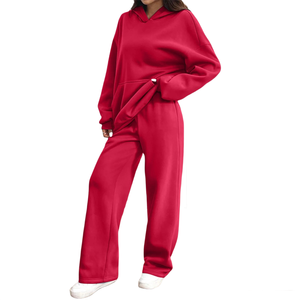 Chándales de Felpa de Algodón Extra Grandes y Elegantes para Mujer al por Mayor, Transpirables, con Hombros Caídos, Sudadera con Logotipo Frontal, Ropa Urbana - Product Image 6