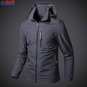 High Quality Winter Waterproof Breathable Windproof Outdoor Men's <b>Windbreaker</b> Jacket with Stand Collar Custom Fit - Product Image 4