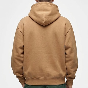 High quality Oversized Heavyweight 100%Cotton Hoodies Custom Drop Shoulder Fleece Pullover Men Relaxed Fit Casual Sweatshirts - Product Image 6