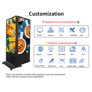 32 Inch Đến 65 Inch Màn Hình Duy Nhất Hai Mặt Lcd Quảng Cáo <span class=keywords><strong>Kiosk</strong></span> Màn Hình Cảm Ứng Wifi Kỹ Thuật Số Biển <span class=keywords><strong>Totem</strong></span> - Product Image 4