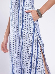 Suministro directo de fábrica elegante vestido Midi con estampado de Cachemira para eventos nocturnos y ocasiones especiales disponibles al mejor precio - Product Image 4