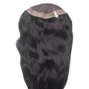Toupet de cheveux mono pour femmes avec cheveux humains indiens, styles multiples (vague d'eau, vague naturelle, etc.) Léger 100-150g - Product Image 1