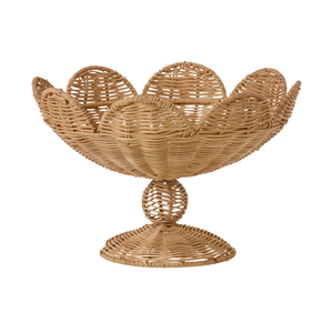 Bol à fruits en rotin élégant, bol de service en rotin festonné, style écologique, vente en gros de décoration d'intérieur et d'articles de cuisine en provenance du Vietnam - Product Image 1