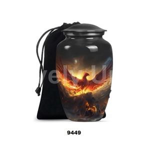 Urna decorativa funeraria de pájaro Fénix para cenizas para adultos, urna de cremación masculina y femenina con bolsa de terciopelo gratis - Product Image 1